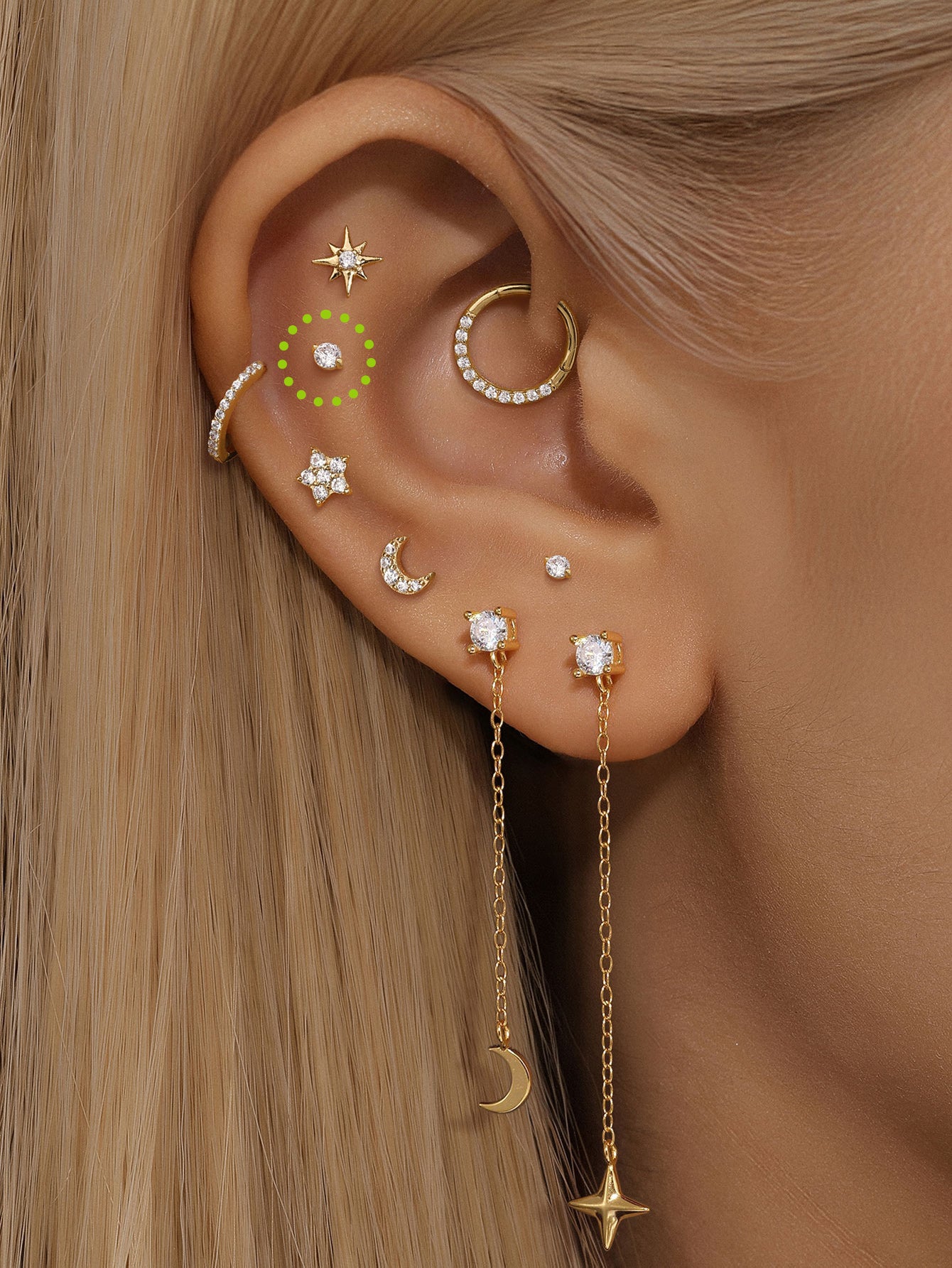 925 Sterling Silver Tiny Zircon Ear Piercing Stud 3.6mm-aurivna