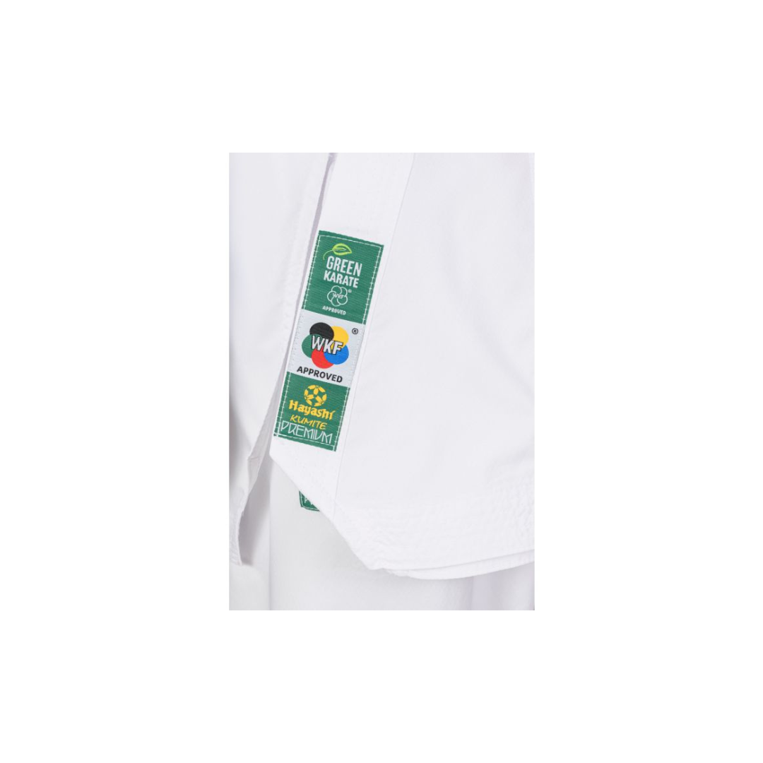 HAYASHI GREEN KARATE GI SET "PREMIUM KUMITE" WKF 