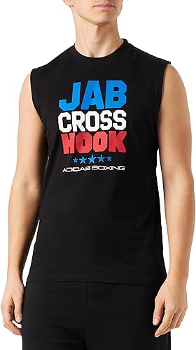 ADIDAS BOXING JAB CROSS HOOK T-SHIRT/SLEEVELESS (ADICLTSTCJH)