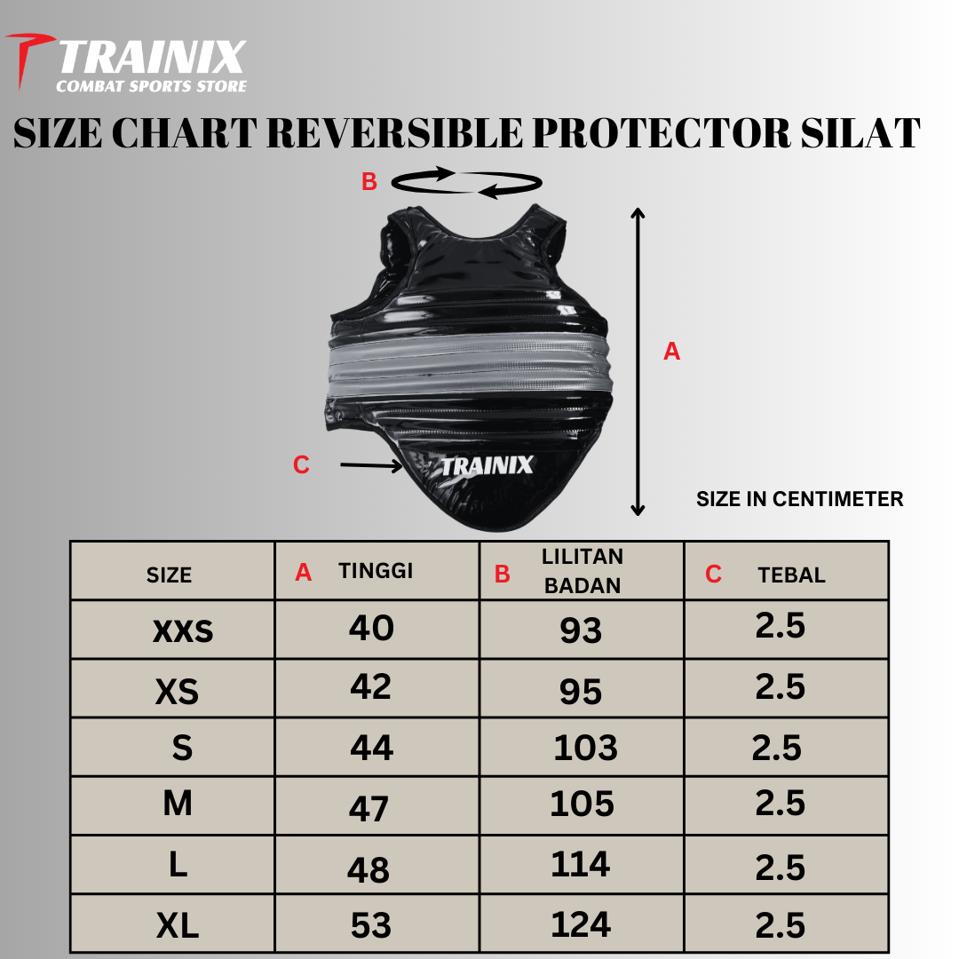 Trainix Silat Body Protector Reversible 2in1