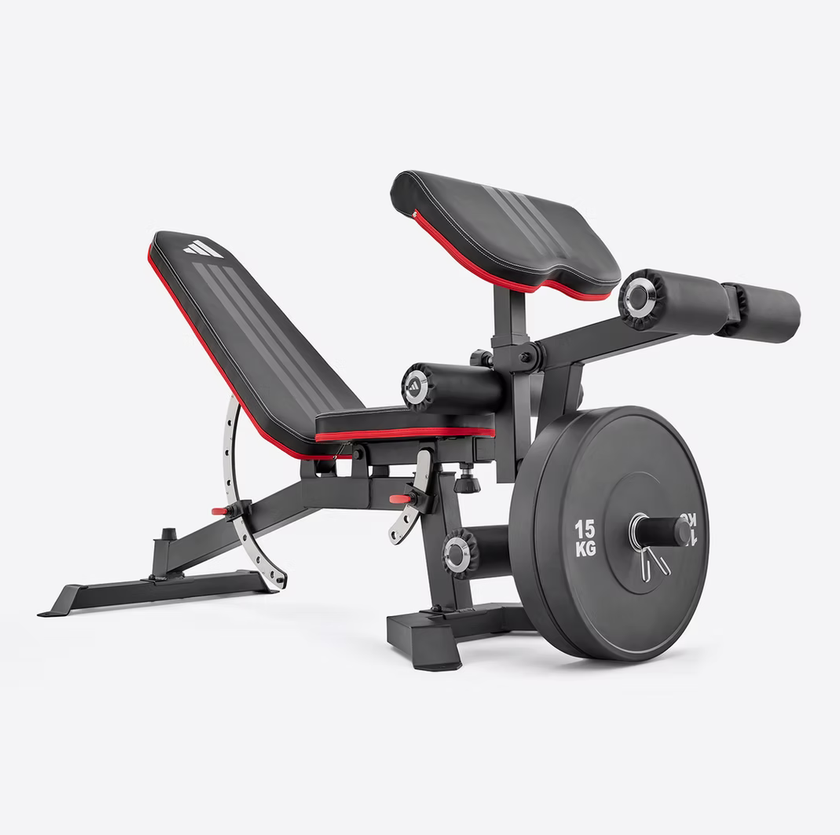 ADIDAS BENCHES - UTILITY BENCH + PREACHER PAD & LEG EXTENSION