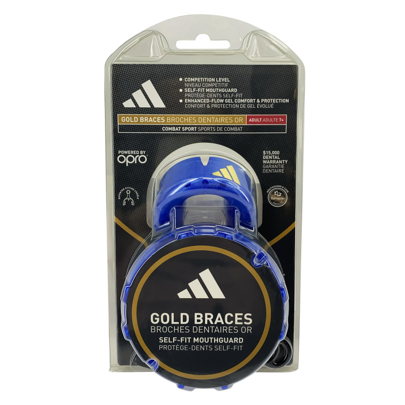 ADIDAS OPRO MOUTH GUARD GOLD BRACES - SENIOR (ADIBP34)