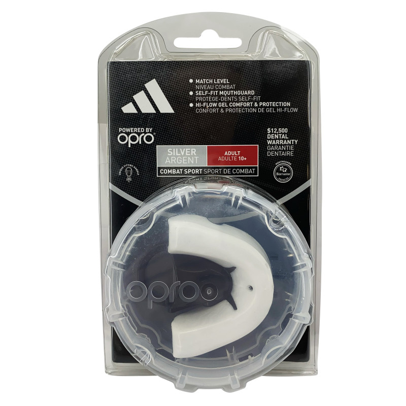 ADIDAS OPRO MOUTH GUARD- SILVER (ADIBP32)