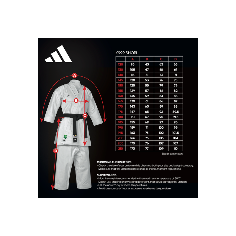 [NEW]Adidas Shori Karate Unifrom (KATA) HW - K999HWKIT