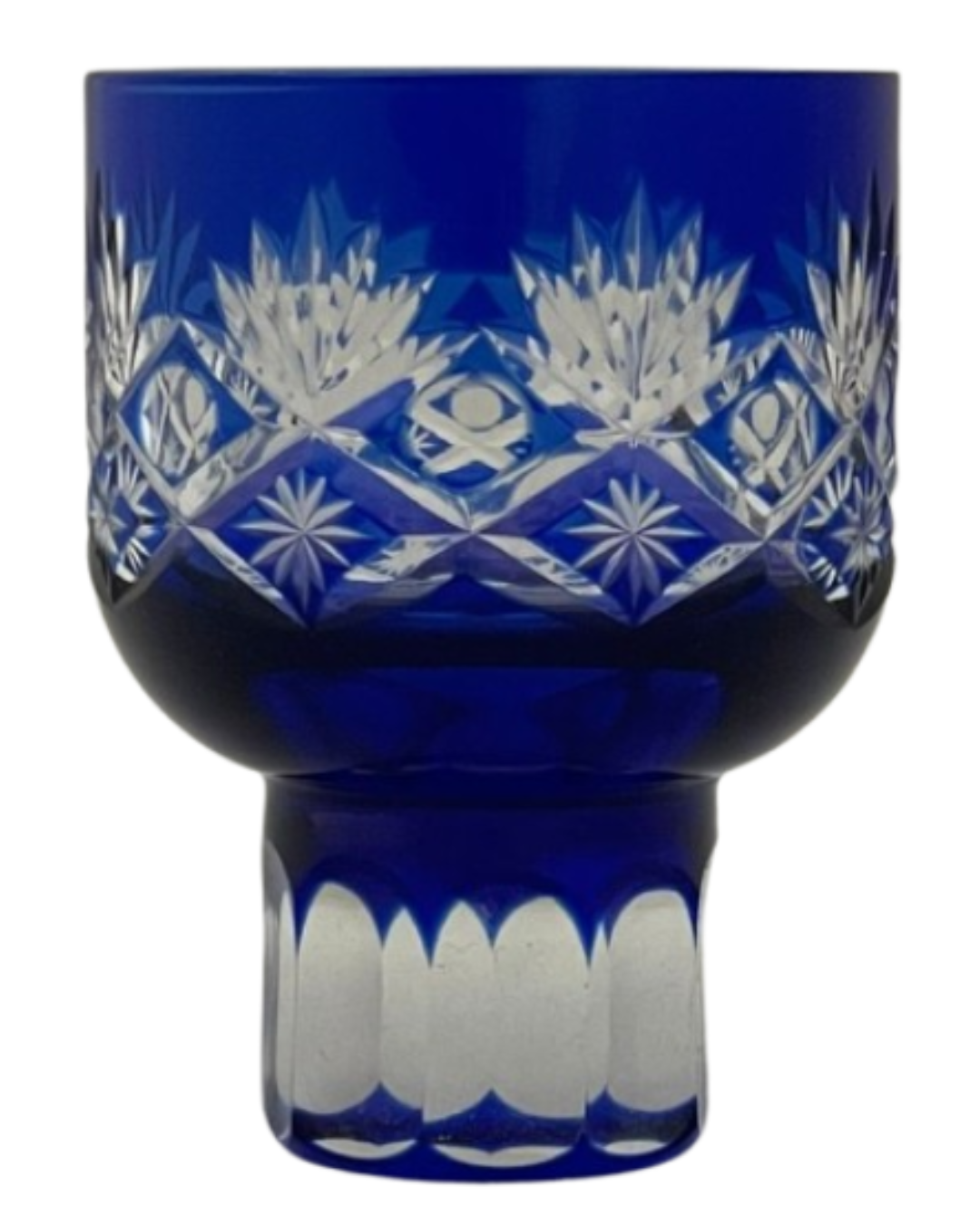 Japan Blue Decorative Pattern Sake Glass
