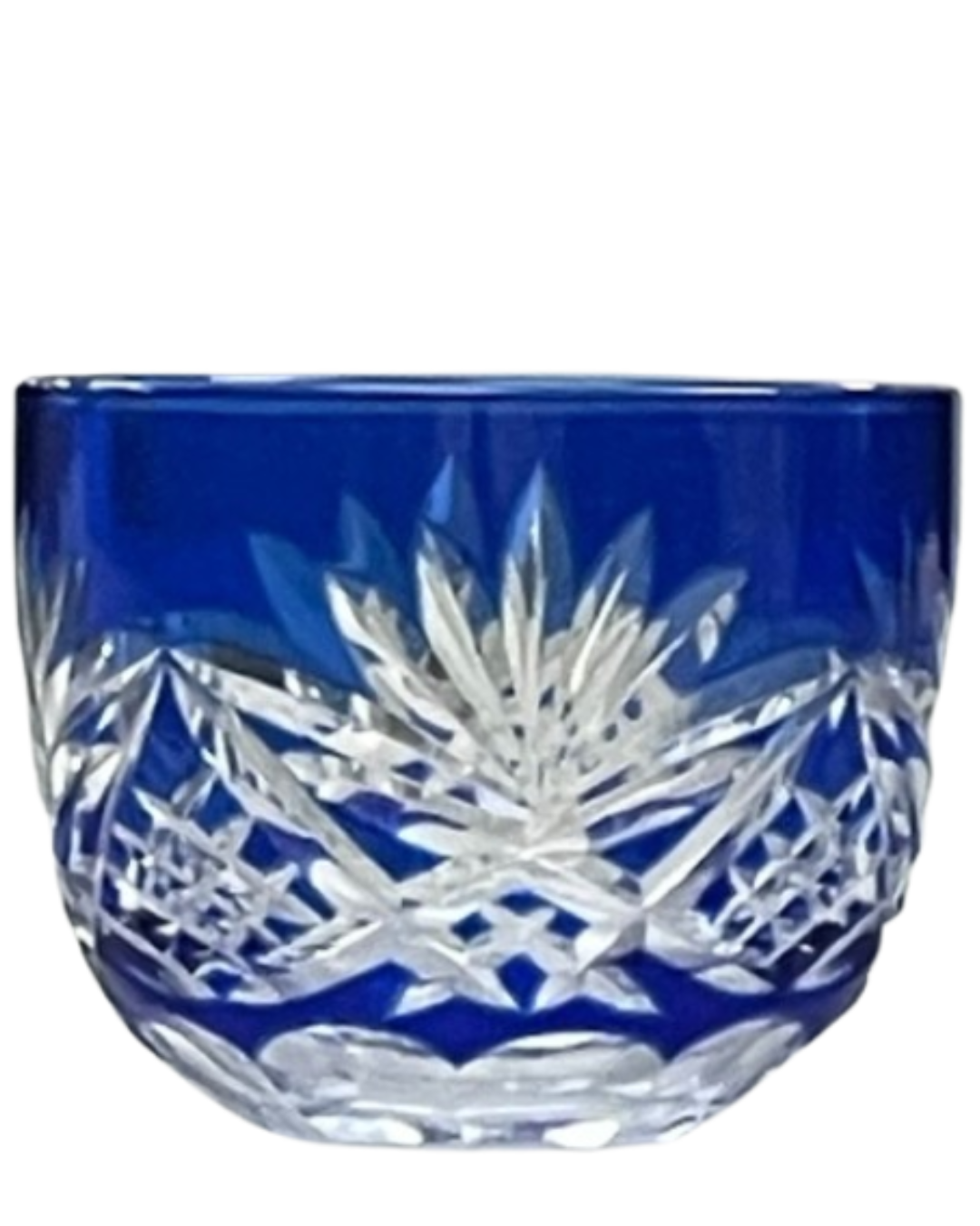 Japan Blue Decorative Pattern Mini Sake Glass