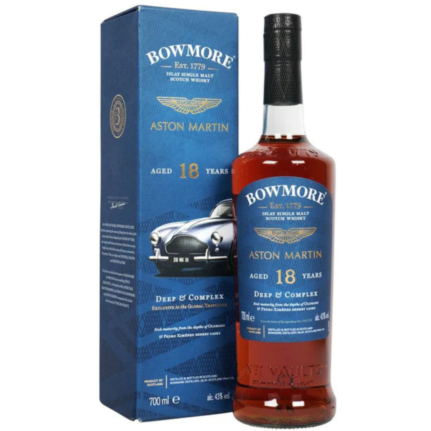 Bowmore "Aston Martin DBR 1959 F1" 18 Year Old Islay Single Malt 'Deep & Complex' (Gift Box)