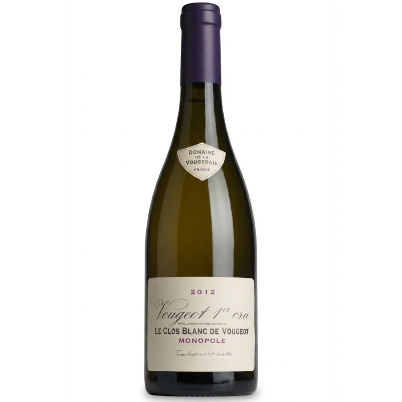 Domaine de la Vougeraie Vougeot 1er Cru Le Clos Blanc de Vougeot Monopole 2012