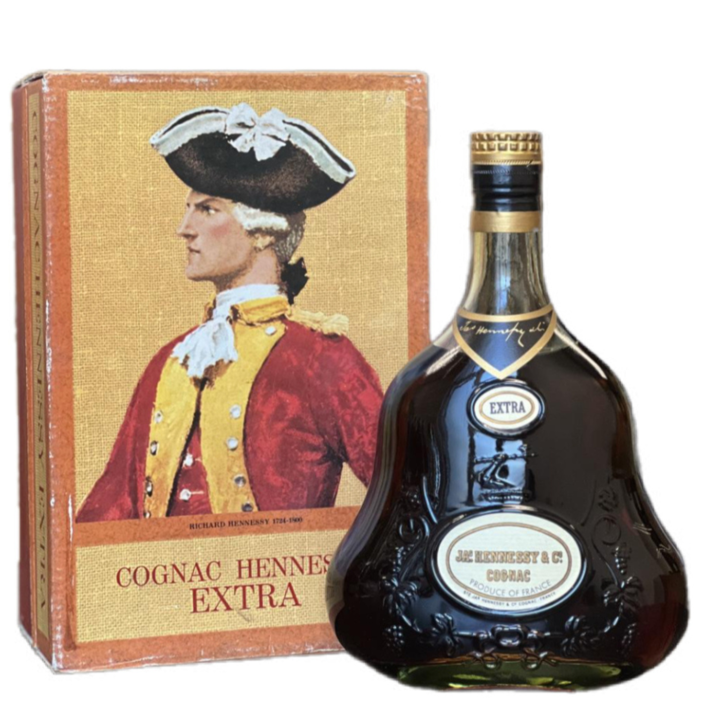 Hennessy Extra Cognac (Cowboy Font/James Matheson Label)