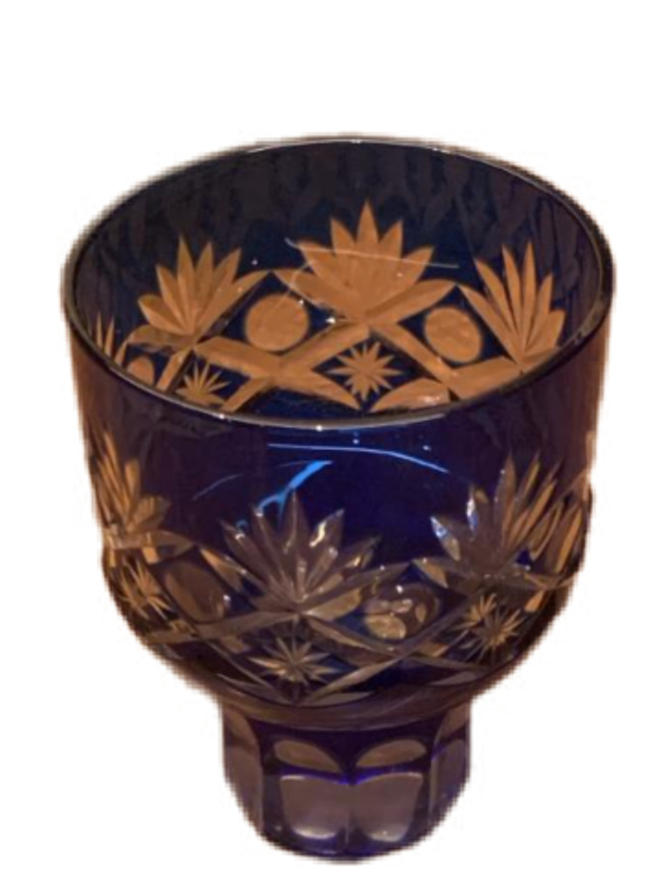 Japan Blue Decorative Pattern Sake Glass