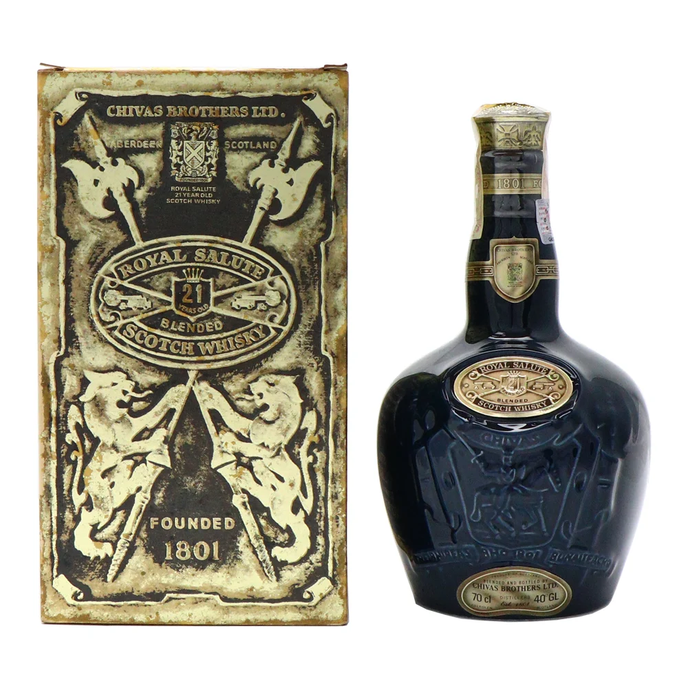 Chivas Regal 21 Years Old Royal Salute Blended Scotch Whisky (Old Version) (w/ Box)