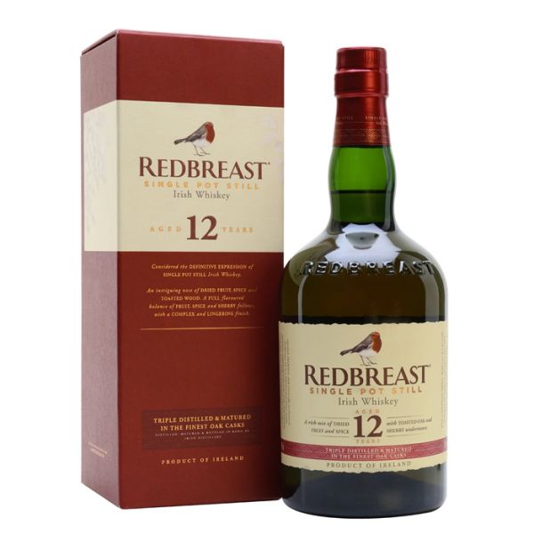 Redbreast 12 Year Old Single Pot Still Irish Whisky (Gift Box)