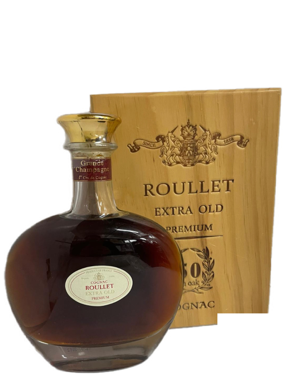 Roullet Extra Old Premium Cognac 50 Years in Oak (Old Version) (Gift Box)