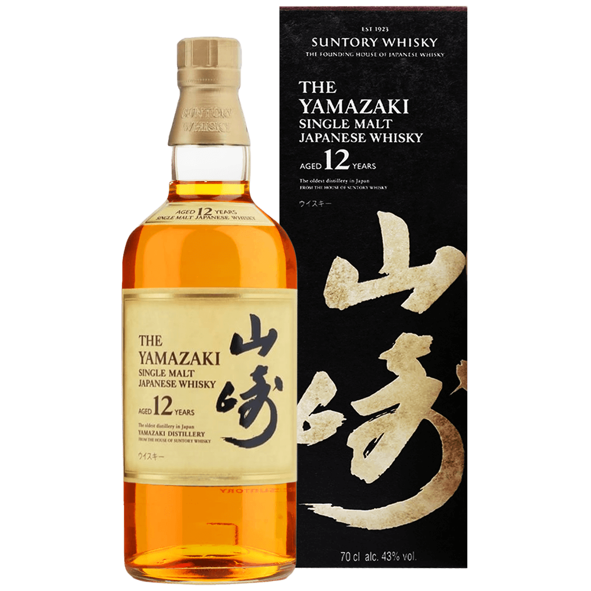 The Yamazaki 12 Years Single Malt (Euro Back Label)(Gift Box)