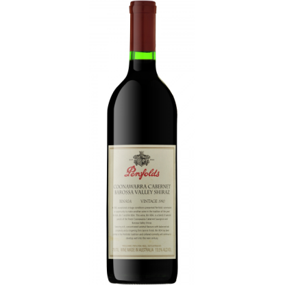 Penfolds Bin 90A Coonawarra Cabernet Barossa Shiraz (Stain Label) 1990