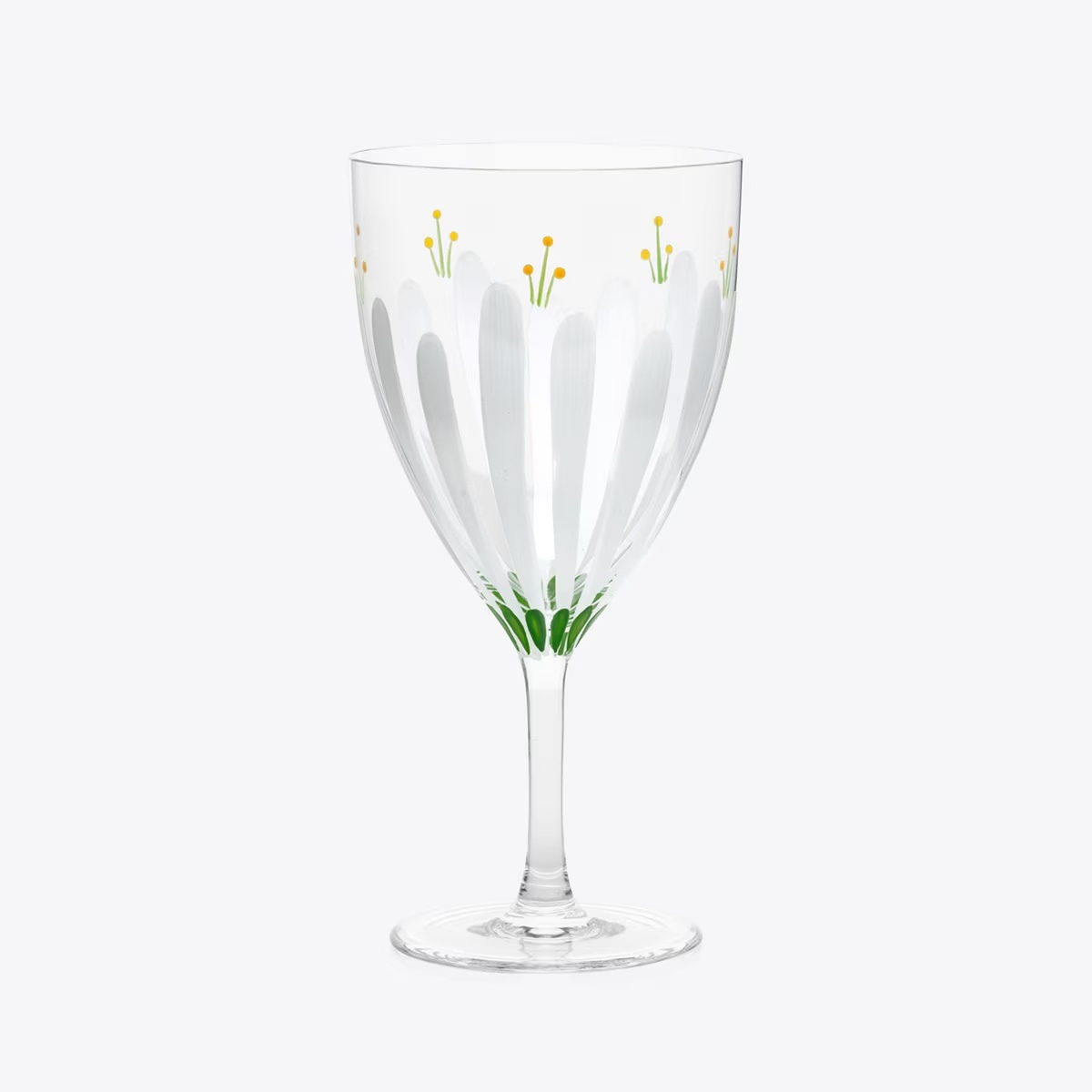 Tory Burch Spring Meadow White Wine Glass