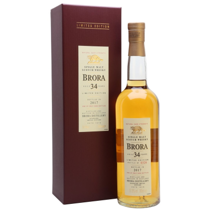 Brora Limited Edition 34 Year Old Highland Single Malt (2017 Release)(Gift Box)