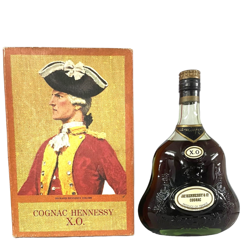 Hennessy X.O. Cognac (Cowboy Font/Gift Box/James Matheson Label)