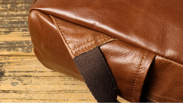 DEEPKEE original nubuck handmade full-grain genuine leather cowhide bag Montgomery Backpack Cowhide Travel Bags No0825_3