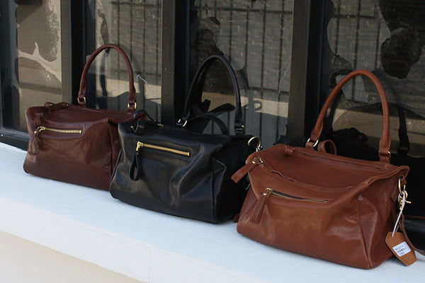 DEEPKEE original nubuck handmade full-grain genuine leather cowhide bag Crystal Vegetable Tanned Cowhide Pandora Box Biker Bag KM-23713