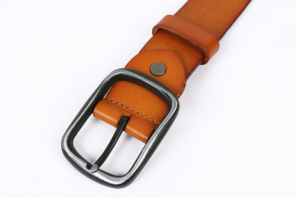 DEEPKEE original nubuck handmade full-grain genuine leather cowhide bag Hand-decorated Punk Knight Bullet Belt #21322