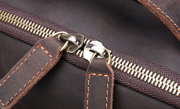 DEEPKEE original nubuck handmade full-grain genuine leather cowhide bag Bartholomew Cowhide Backpack No5008