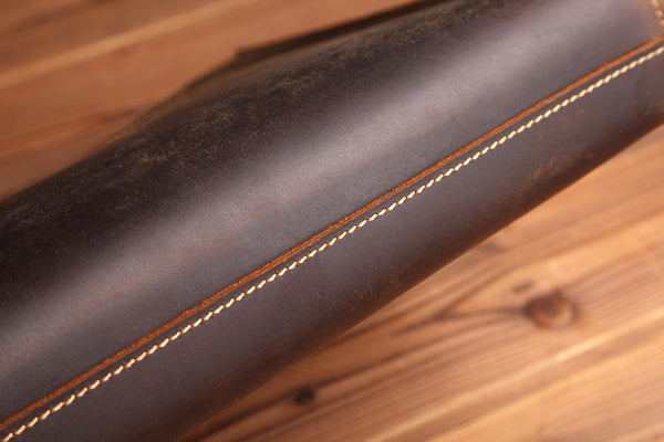 DEEPKEE original nubuck handmade full-grain genuine leather cowhide bag Slim Briefcase DEEPKEE LEATHER 2 Folio No.SF046