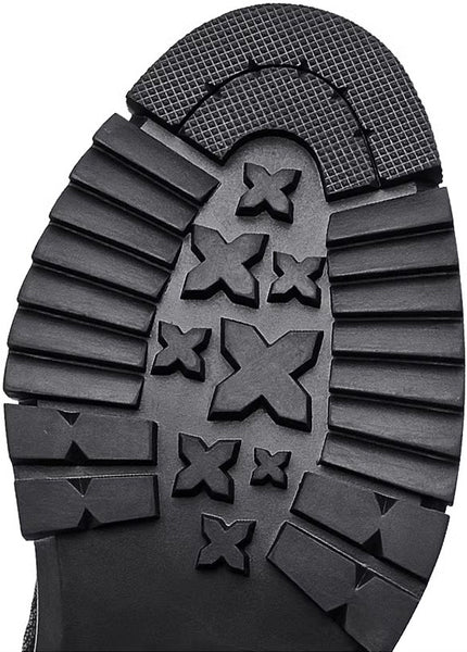 DEEPKEE original nubuck handmade full-grain genuine leather cowhide bag DEEPKE Leather Black Shoes Mens Shoes 209010