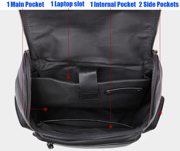 DEEPKEE original nubuck handmade full-grain genuine leather cowhide bag DEEPKEE real LEATHER Crocodile Design Style Cowhide Backpack #1269