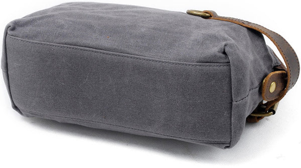 DEEPKEE original nubuck handmade full-grain genuine leather cowhide bag DEEPKEE Waxed Canvas Leather Waterproof Wash Bag #9161