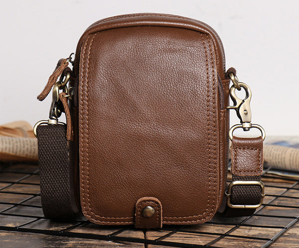 DEEPKEE original nubuck handmade full-grain genuine leather cowhide bag 2 in 1 Shoulder Bag,Genuine Leather Crossbody Waist Belt Bag No.8133
