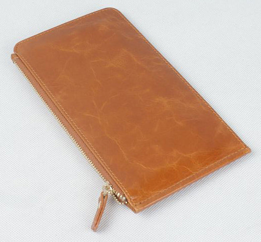 DEEPKEE original nubuck handmade full-grain genuine leather cowhide bag Oil Wax Leather Cowhide Ultra Clutch No.3045