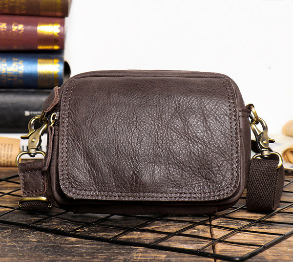 DEEPKEE original nubuck handmade full-grain genuine leather cowhide bag The Satchel Bag #S1242-1