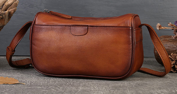 DEEPKEE original nubuck handmade full-grain genuine leather cowhide bag Unisex Leather Boston Bag No.9096