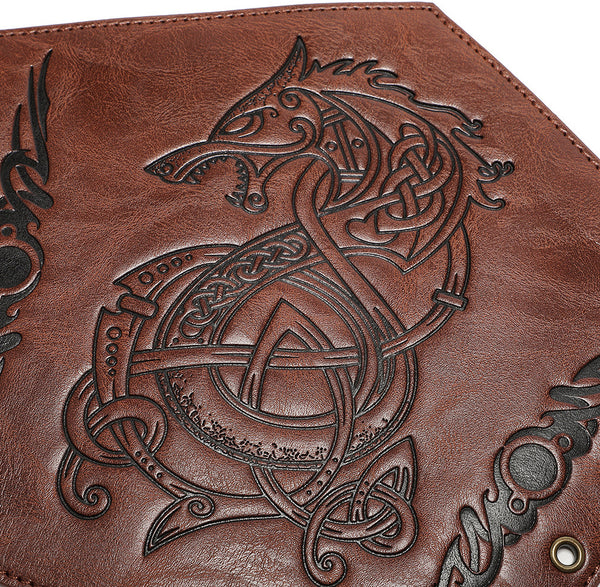 DEEPKEE original nubuck handmade full-grain genuine leather cowhide bag DEEPKEE Embossed Wristguard Knight's Wristguard Armband  FAS051