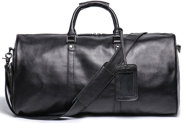 DEEPKEE original nubuck handmade full-grain genuine leather cowhide bag DEEPKEE HANDMADE | Bryan Leather Duffle Bag No.30004