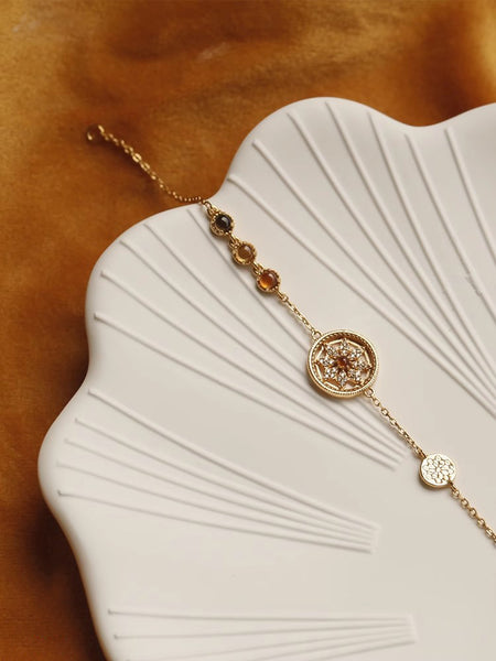 DEEPKEE original nubuck handmade full-grain genuine leather cowhide bag Vintage Temperament Bracelet #45869