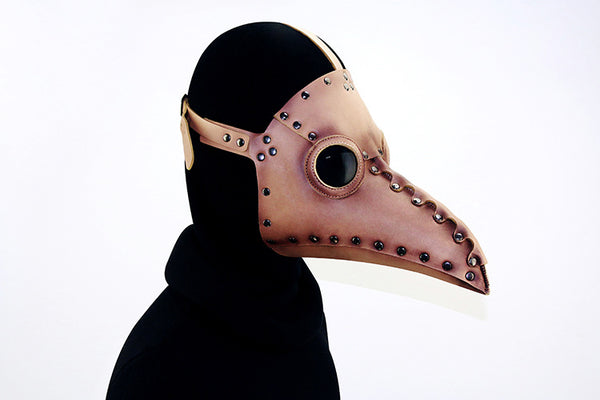 DEEPKEE original nubuck handmade full-grain genuine leather cowhide bag Deepkee Steampunk Medieval Plague Beak Mask #HG65005