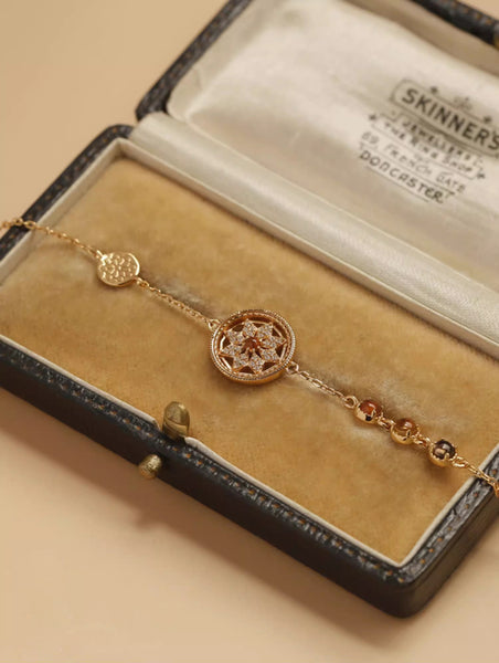 DEEPKEE original nubuck handmade full-grain genuine leather cowhide bag Vintage Temperament Bracelet #45869