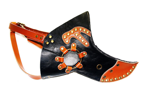 DEEPKEE original nubuck handmade full-grain genuine leather cowhide bag PLAGUE DR. STEAMPUNK #HG65007