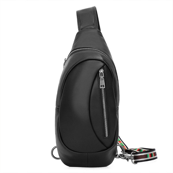 DEEPKEE original nubuck handmade full-grain genuine leather cowhide bag Deepkee Handcraft Cowhide Crossbody Sling Diagonal Bag #4022