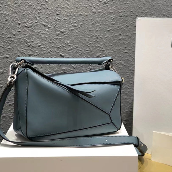 DEEPKEE original nubuck handmade full-grain genuine leather cowhide bag The Puzzle Edge bag in classic calfskin #688