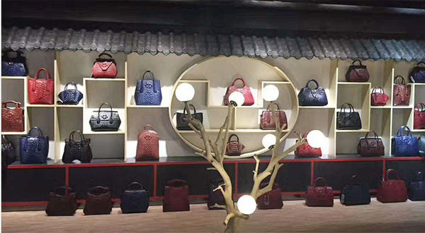 DEEPKEE original nubuck handmade full-grain genuine leather cowhide bag Deepkee Leather Carving Dragonflies Wallet #9630