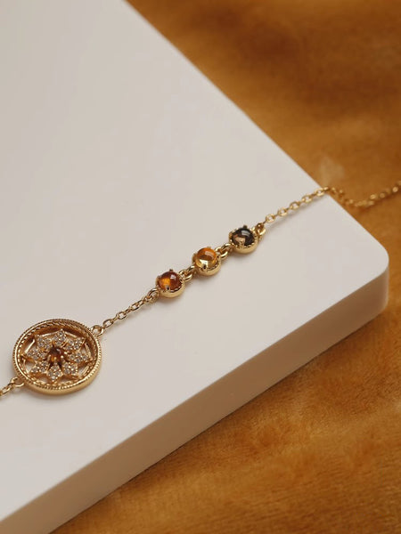 DEEPKEE original nubuck handmade full-grain genuine leather cowhide bag Vintage Temperament Bracelet #45869