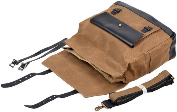 DEEPKEE original nubuck handmade full-grain genuine leather cowhide bag DEEPKEE®New Design Knight Bags, tail bags, riding equipment #9719