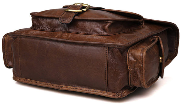 DEEPKEE original nubuck handmade full-grain genuine leather cowhide bag The Mahi Leather Backpack #7283