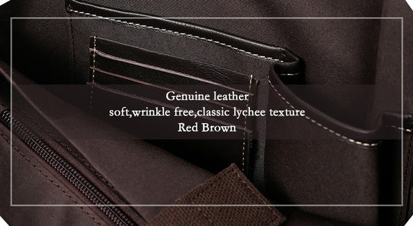 DEEPKEE original nubuck handmade full-grain genuine leather cowhide bag HANDMADE COWHIDE BRIEFCASE #8002