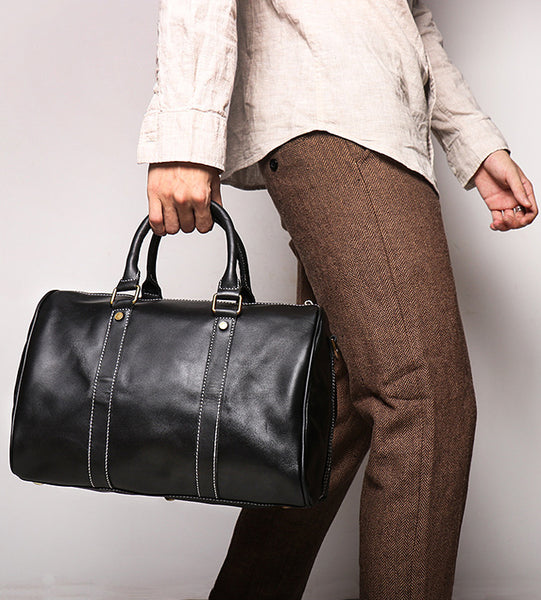 DEEPKEE original nubuck handmade full-grain genuine leather cowhide bag DEEPKEE LEATHER | Recht Trip Travel Bag No.1028