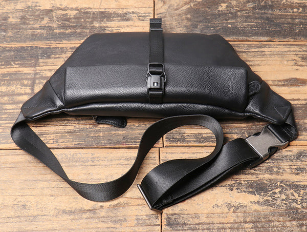 DEEPKEE original nubuck handmade full-grain genuine leather cowhide bag Charlie Cross-body Backpack No.30297