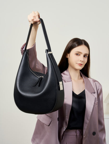 DEEPKEE original nubuck handmade full-grain genuine leather cowhide bag Handmade Leather Simple Style Underarm Bag #2782